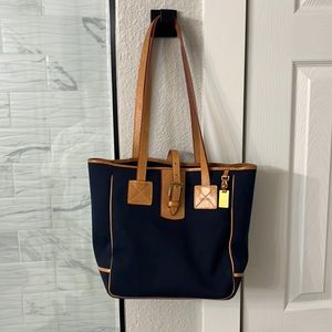 Dooney & Bourke Canvas Tote Bag Navy